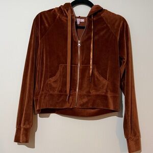 Velvet Sweat Set in Rich Brown